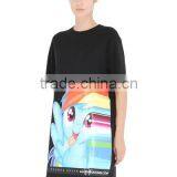 Custom Unisex Rubber Printed Black T-Shirts,100 Cotton O Neck T-Shirts for Men and Women thumbnail-3