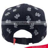 Wholesale Black 5 Panel Hip Hop Snapback All Kinds of Hat and Cap Printed Cap thumbnail-4