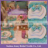 NP018C Turquoise 3d Organza Ruffles Kids Placemats for Dining Table thumbnail-5