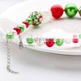 Christmas Girl Necklace + Headband 2pcs Set Candy Color Kids Bubble Beads Necklace Set Gift thumbnail-4