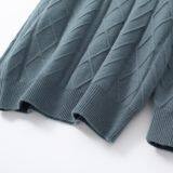 Men's Winter Essential Warm Knit Half Turtleneck Sweater Cashmere Wool With Long Sleeve thumbnail-5