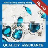 T0527 Hot Selling Blue Rhinestone Beaded Trim Chain,fashion Trim Chain Rhinestones,rhinestones Chains Trimming Wholesale thumbnail-1