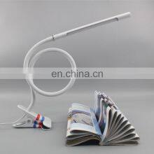 2020 Clip LED Lamp Book Reading Light Gooseneck USB Bedside Lamp With Clamp thumbnail-4