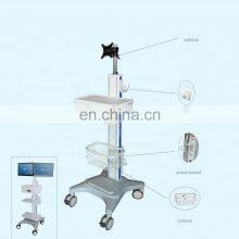 LCD Arm Hospital ICU Monitoring Trolley Video Conference Trolley with Computer
