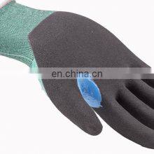 18Gauge Engineered HDPE Shell Nitrile Reinforcement Thumb Cut Resistant Work Gloves With Sandy Finish On Palm Construction thumbnail-2