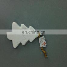 Round Spindle Tree Shape Craft Blank Porcelain Christmas Ceramic Ornament thumbnail-5