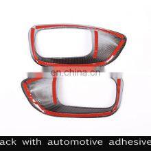 2Pcs Carbon Fiber Style Seat Adjustment Frame Decoration Cover Trim For Jaguar XF XE F-Pace X761 Car Accessories thumbnail-2