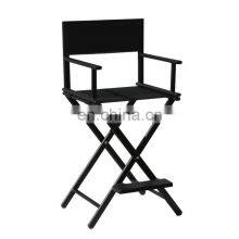 Minewill Black Folding Portable Make Up Chair Professional Custom Aluminium Makeup Artist Director Chair thumbnail-3