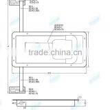 02342C Key Lock Stainelss Steel /steel Recessed Handle Trailer Side Door Lock thumbnail-3
