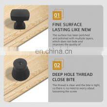Matte Black Door Knobs Wardrobe Kitchen Metal Pull Handles and Round Knobs Furniture Funky Cabinet Knobs thumbnail-5
