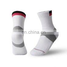 Men's and women's thickened sports socks middle tube badminton socks  breathable sweat absorbing towel bottom socks