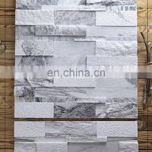 Random Stack Natural Stone Exterior Marble Stone Groove Wall Cladding Cream Interior Natural Stone Panel Suppliers thumbnail-4