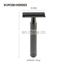 Cnc Metal Double Edge Safety Razor Shave Black Men Luxury Reusable Razor thumbnail-1
