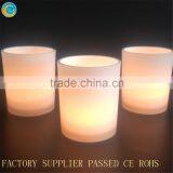 Frosted White Silver Champagne Gold Glass Inspirational Frosted Glass Tealight Candleholders, Quality Choice