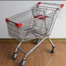 Metallic Hand Trolley With Basket thumbnail-4