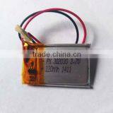 302030 Battery 3.7V 120mAh Rechargeable Li-Polymer Battery