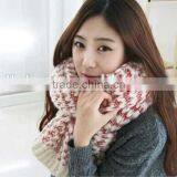 Fashion Newest Two Colors Mohair Knitted Unisex Women Man Winter Scarf thumbnail-4