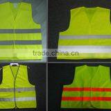 100% Polyester Hi- Vis Green Safety Vest Working Uniform thumbnail-1