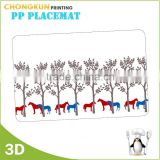 3D Lenticular christmas plastic placemats