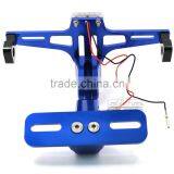 BJ-LPL-039 Replacement Aluminum Sport Bike Universal LED License Plate Bracket Light thumbnail-3