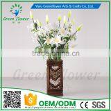 2016 Wholesale Four Heads Mini Lily Artificial Flowers Real Touch Bouquet Wedding Bridal Home Declarative Flowers thumbnail-3