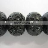Natural Tektite Roundel Bead Mineral Gemstone for Jewelry Making Volcano Stone thumbnail-1