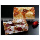 White Clear Acrylic Tissue Box Holder QCY-TB-7