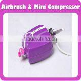 Single Action Airbrush Makeup Mini Air Compressor thumbnail-1