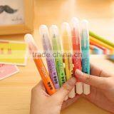 Cute Solid Highlighter Pen , Korea Stationery Marker Pen