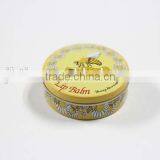 Dongguan Factory Produce Round Lip Balm Tin Can / Lip Balm Tin