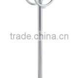Floor Free Standing Dual Towel Ring with Round Base