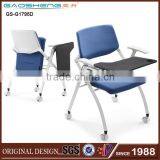 China Wholesale Metal Conference Folding Chair With Writing Pad for Office-1795D Folding Chair Parts thumbnail-1