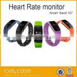 LED Smart Watch Sports Pedometer Smartwatch Wrist Band IP67 Waterproof Automatic Heart Rate ID107