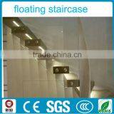 Modern Indoor Customized Wooden Floating LED Stairs/staircase/stair thumbnail-3