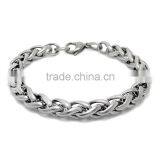 Kindy Jewelry JCB0238 Natural Color 316l Stainless Steel Chain Bracelet for Men Supplier's Choice thumbnail-2