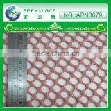 Net Polyester Lace Fabric for Girls Flower Lace Dress-APN3679