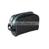 New Designer Black Quilting pu Make up Cosmetic Bags thumbnail-1