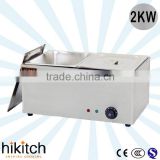 Hotel kitchen equipment electric 2pans table top mini food warmer bain marie