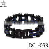 Wholesale 16mm Black Stainless Steel Heavy Mens Motorcycle Chain Link Bracelet