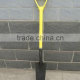 Solid fiberglass short handle shovel