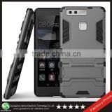 Samco Heavy Duty Shock-Absorption Kickstand Feature Hybrid Dual Layer Armor Defender Case for Huawei P9
