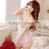 New Sexy Pink Women 's Babydoll Sleep Dress Gift Nightwear Lingerie thumbnail-4