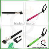No Charger and All Compatible Brand Handheld Selfie Stick Monopod With Cable Remote Control thumbnail-5