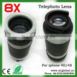Brand New High Quality 8x Optical Zoom Telescope Camera Lens For Apple iPhone 4 Mobile Phone Camera Lens
