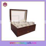 Double - Layer 20 Slots Custom Wooden Watch Storage Box thumbnail-2