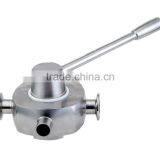 High Quality Sanitary Stainless Steel Three-way Ball Valve thumbnail-3