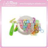 Clear Plastic Box with colourful Hair decoration