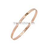 Memories Bangles With Customize Design Word 'NOTHING WILL WORK UNLESS YOU DO' With 4mm/7mm Width thumbnail-2