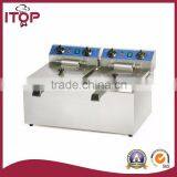 13+13 L Double Tanks Flat Fryer