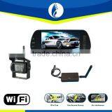 No Interference Wireless Wifi 7 Inch Truck Dvr Car Camera Bluetooth Handsfree Rearview Mirror